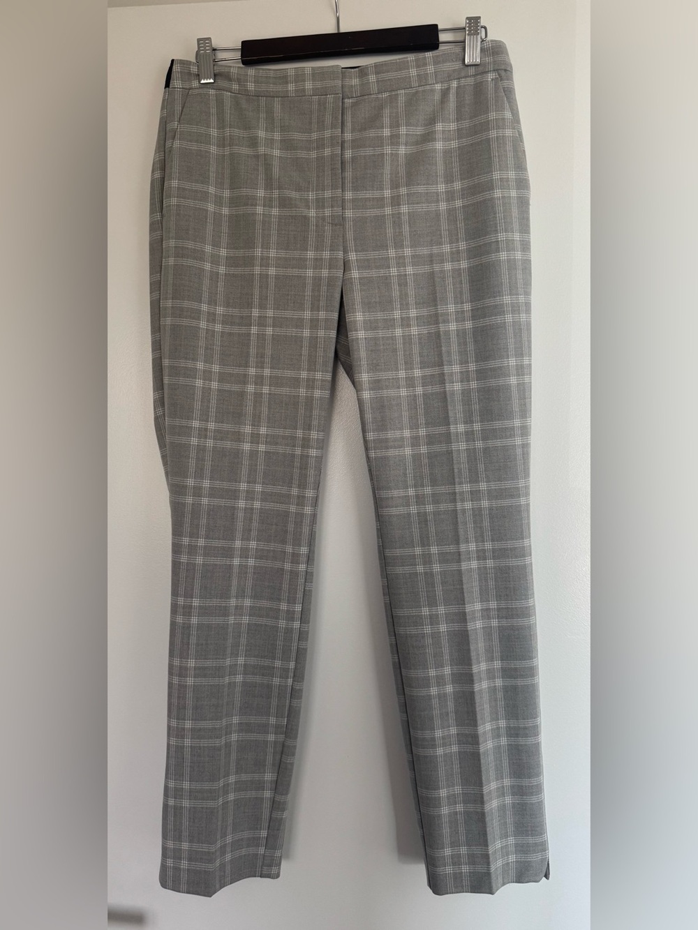 BNWOT Zara Beige Plaid Ankle Pants Medium | Career Office Trousers